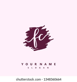 Initial FC handwriting logo