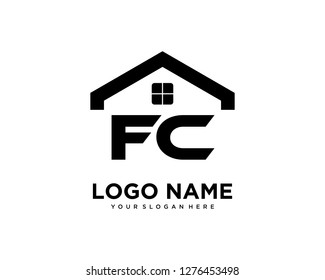Initial FC home logo vector.