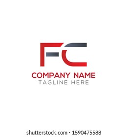 Initial FC Letter Linked Logo. Creative Letter FC Modern Business Logo Vector Template. FC Logo Design