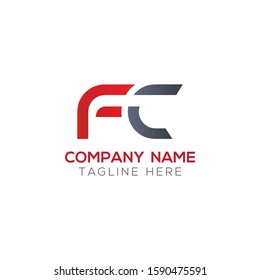 Initial FC Letter Linked Logo. Creative Letter FC Modern Business Logo Vector Template. FC Logo Design