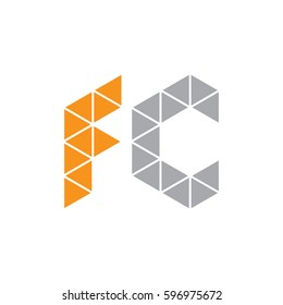 initial FC logo design