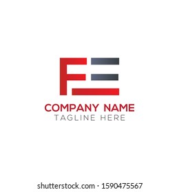 Initial FE Letter Linked Logo. Creative Letter FE Modern Business Logo Vector Template. FE Logo Design