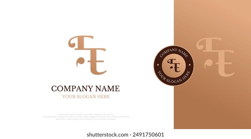 Initial FE Logo Design Vector 