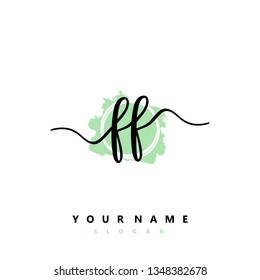 Initial FF handwriting logo