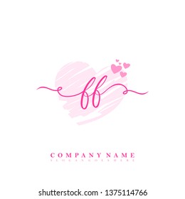 Initial FF handwriting logo