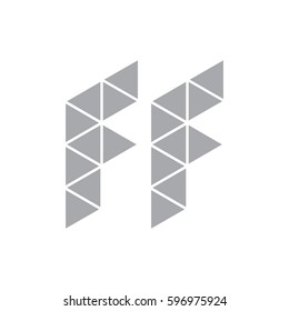 initial FF logo design
