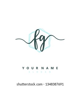 Initial FG handwriting logo