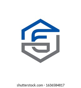 Initial FG Letter Linked Logo. Creative Letter FG Modern Business Logo Vector Template. FG Logo Design