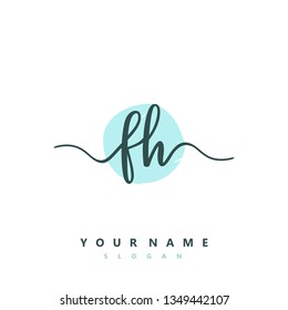 Initial FH handwriting logo