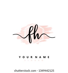 Initial FH handwriting logo
