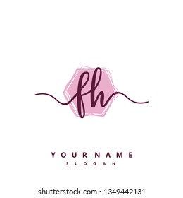 Initial FH handwriting logo