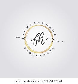 Initial FH handwriting logo