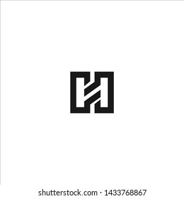 Initial FH Letter Creative Logo