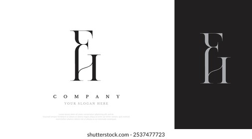 Initial FH Logo Design Vector 