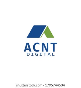 inicial un vector de diseño de plantilla de logotipo digital de finanzas