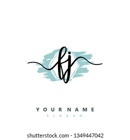 Initial FJ handwriting logo