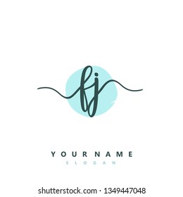 Initial FJ handwriting logo