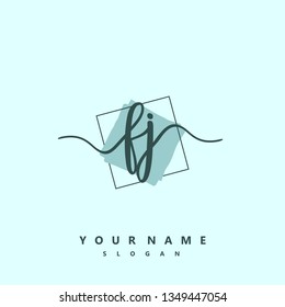 Initial FJ handwriting logo