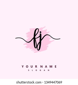 Initial FJ handwriting logo