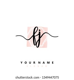 Initial FJ handwriting logo