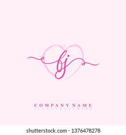 Initial FJ handwriting logo