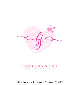 Initial FJ handwriting logo