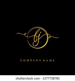 Initial FJ handwriting logo