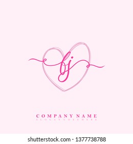 Initial FJ handwriting logo