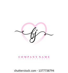 Initial FJ handwriting logo