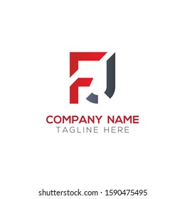 Initial FJ Letter Linked Logo. Creative Letter FJ Modern Business Logo Vector Template. FJ Logo Design