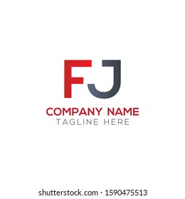 Initial FJ Letter Linked Logo. Creative Letter FJ Modern Business Logo Vector Template. FJ Logo Design