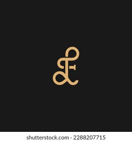 Letra inicial FL. Plantilla de vectores de logotipo comercial moderno de FL creativa. Diseño del logotipo de FL
