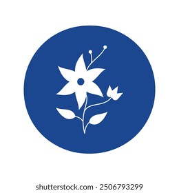Flor inicial Logotipo combinado con letra O Plantilla de Vector