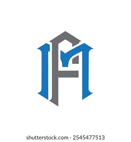 design inicial do logotipo da letra do fm, vetor de design do logotipo do fm, logotipo inicial da letra do mf, design do ícone do mf para empresas