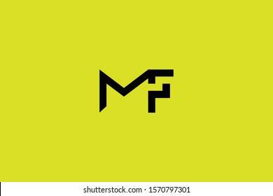Initial FM MF Letter Logo Design Vector Template. Monogram and Creative Alphabet F M Letters icon Illustration.
