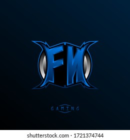 Initial FN logo design, Initial FN logo design with Cool style, Logo for game, esport, initial gaming, community or business.