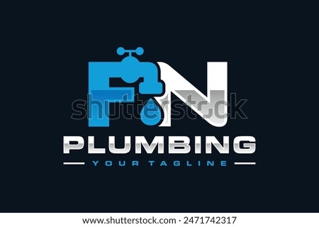 initial FN water tap logo