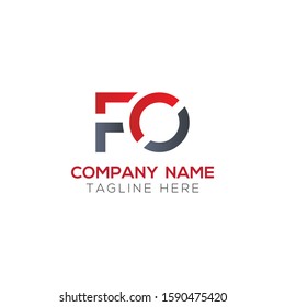 Initial FO Letter Linked Logo. Creative Letter FO Modern Business Logo Vector Template. FO Logo Design
