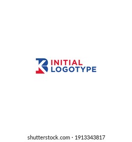 initial forward logo icon. letter B and K monogram isolated on white background.