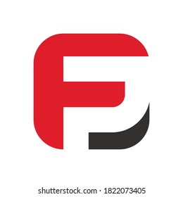 initial FP logo design for business