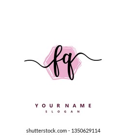 Initial FQ handwriting logo