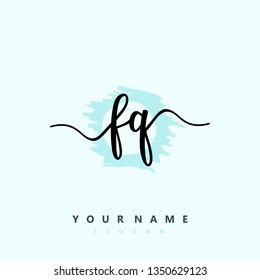 Initial FQ handwriting logo