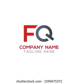 Initial FQ Letter Linked Logo. Creative Letter FQ Modern Business Logo Vector Template. FQ Logo Design