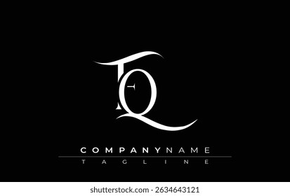Initial FQ Logo Design Vector. Elegant Monogram Logo Design with Decorative Elements and Typography