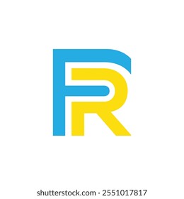 initial fr letter logo design, fr logo vector template, initial rf letter logo design, rf iocn design vector