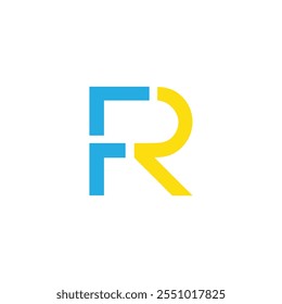 initial fr letter logo design, fr logo vector template, initial rf letter logo design, rf iocn design vector