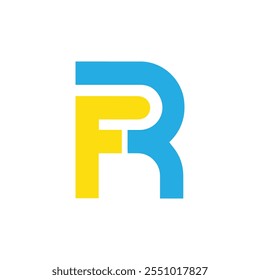 initial fr letter logo design, fr logo vector template, initial rf letter logo design, rf iocn design vector