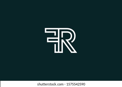 Initial FR RF Letter Logo Design Vector Template. Monogram and Creative Alphabet F R Letters icon Illustration.