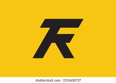 Initial FR RF modern monogram and elegant logo design, Professional Letters Vector Icon Logo on luxury background.