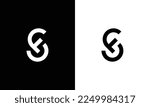 Initial fs letter logo with creative modern business typography vector template. Creative abstract letter fs logo design.
